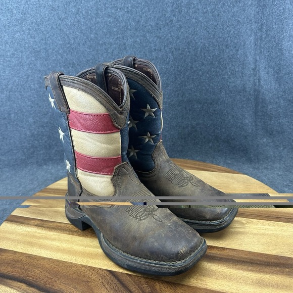 Lil' Rebel by Durango Little Kids' Flag Western Boot Size 1 DBT0159 - Picture 2 of 14